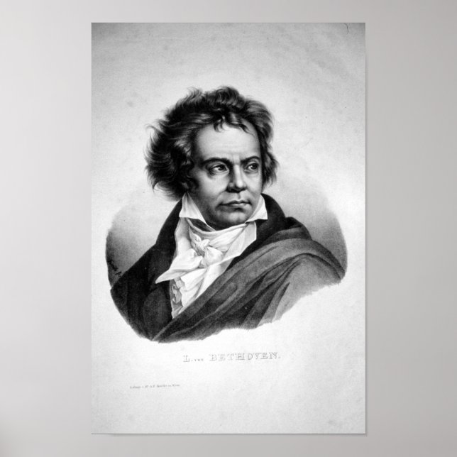 Poster Ludwig van Beethoven (Devant)