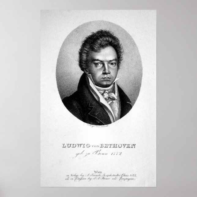 Poster Ludwig van Beethoven (Devant)