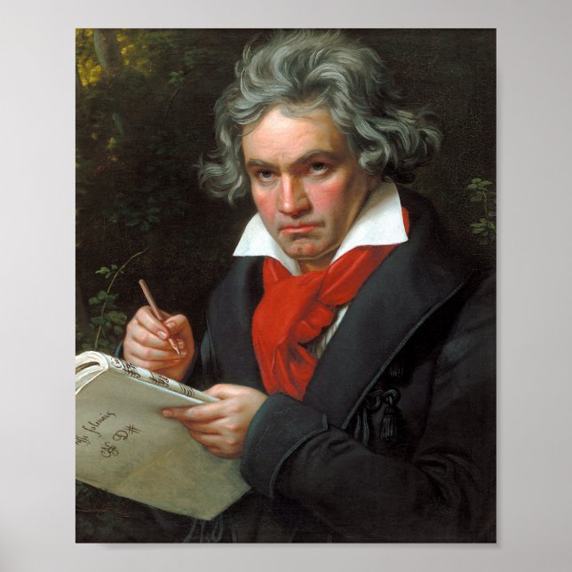 Poster Ludwig van Beethoven Portrait (Devant)