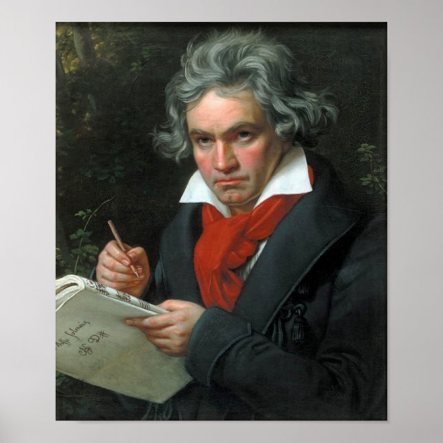 Poster Ludwig van Beethoven Portrait (Devant)