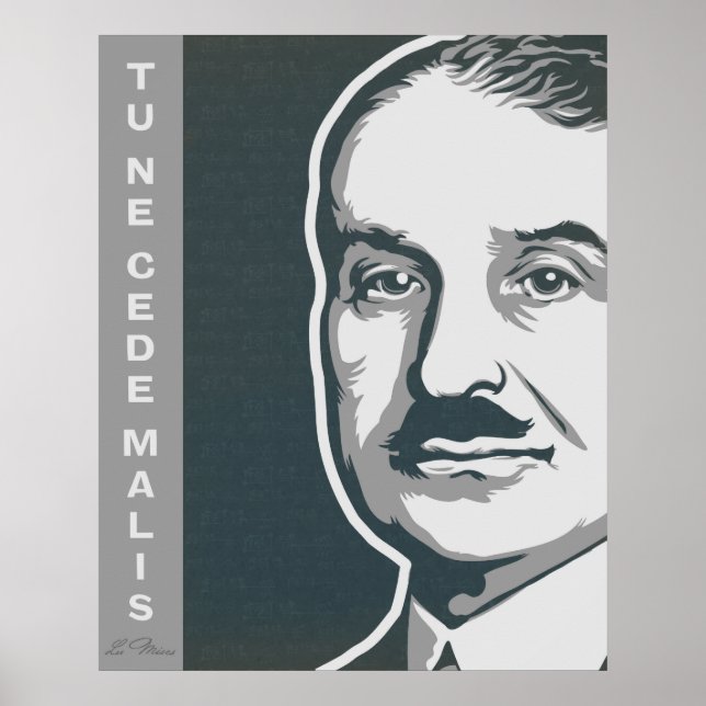 Poster Ludwig von Mises (Devant)