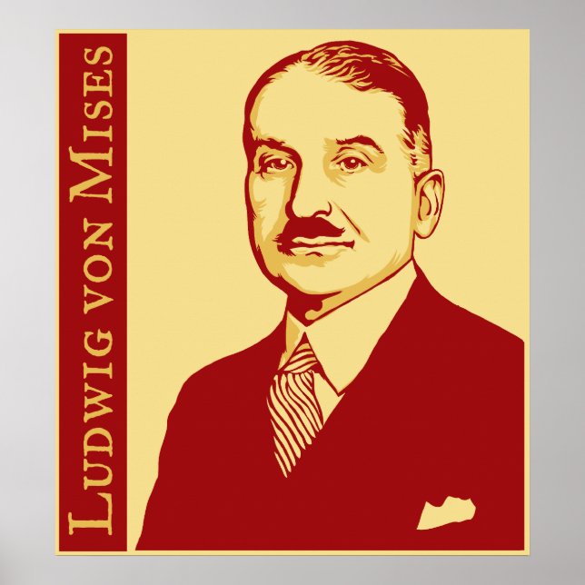 Poster Ludwig von Mises (Devant)