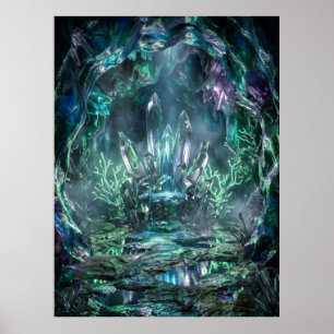 Poster Lueur de la caverne du trône de cristal