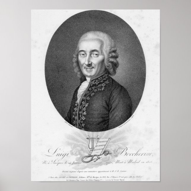 Poster Luigi Boccherini (Devant)