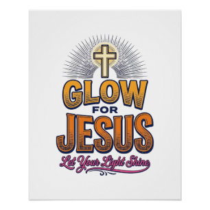 Poster Luira pour Jésus Laissez Votre Lumière Briller Chr