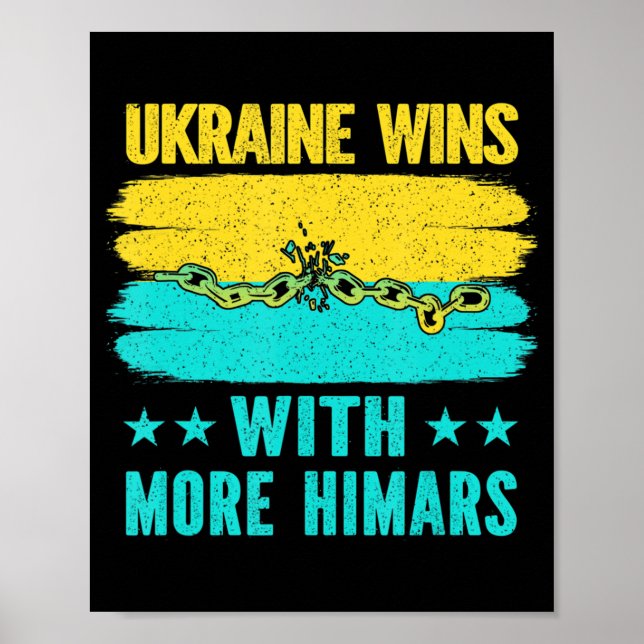 Poster L'Ukraine gagne avec plus d'Himars (Devant)