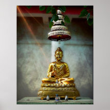 Lumière brillante de Bouddha