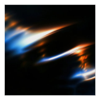 Poster Lumière chromatique frappante Dégradé