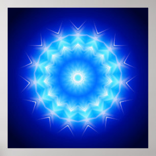 Poster Lumière cristalline Mandala 1
