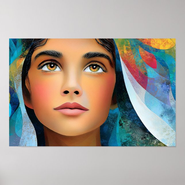 Poster Lumière de grâce La Bienheureuse Vierge Marie (Devant)