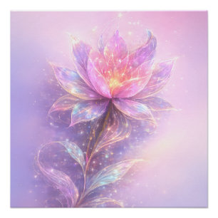 Poster Lumière de Lotus Éthérée