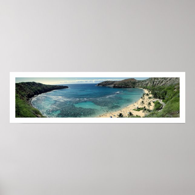 Poster Lumière du jour de PixDezines à la baie de hanauma (Devant)