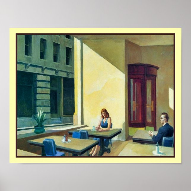 Poster Lumière du soleil dans une cafétéria 1958 Edward H (Devant)