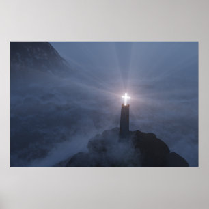 Poster Lumière et salut Imprimer