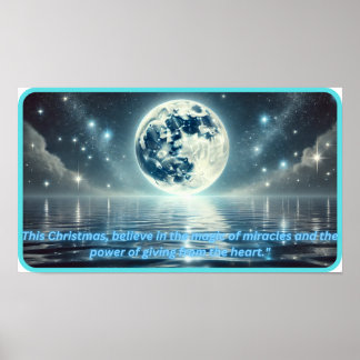 Poster Lumière lunaire Aurora magique