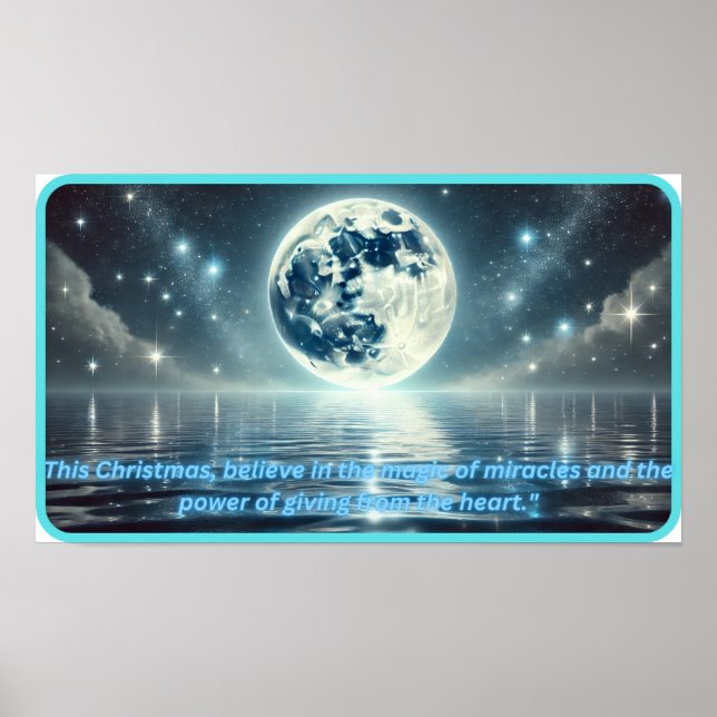 Poster Lumière lunaire Aurora magique (Devant)