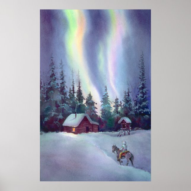 Poster LUMIÈRE NORD par SHARON SHARPE (Devant)