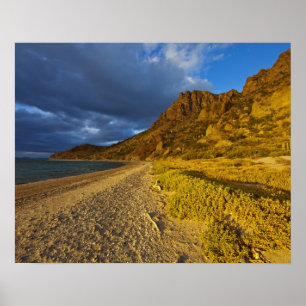 Poster Lumière orageuse sur Isla Carmen dans le golfe de