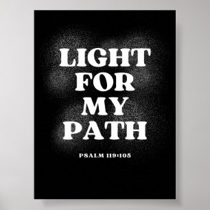 Poster Lumière pour mon chemin – Psaume 119:105