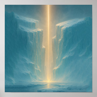 Poster Lumière sur le glacier