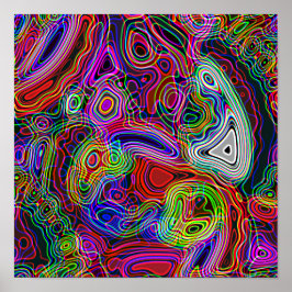 Poster Lumières Abstraites brillantes