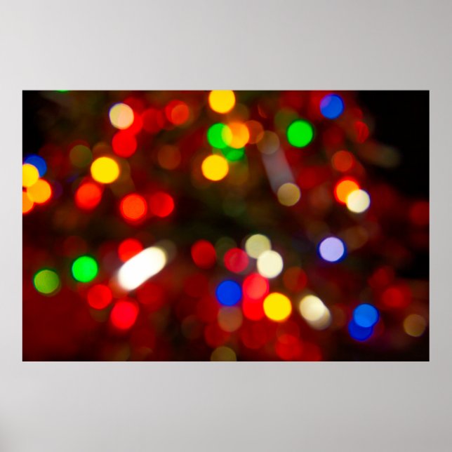 Poster Lumières bokeh abstrait arrière - plan défocabulai (Devant)