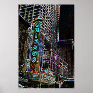 Poster Lumières de Chicago