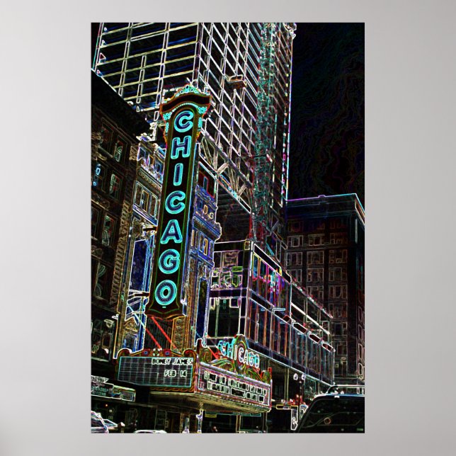 Poster Lumières de Chicago (Devant)