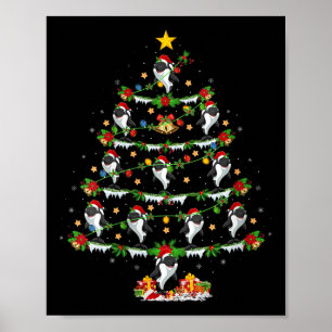 Poster Lumières de sapin de Noël Orque Femmes Drôle Anima
