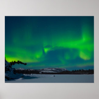 Poster Lumières du Nord (Aurora borealis)