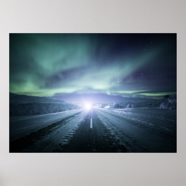 Poster Lumières du Nord Finlande (Devant)