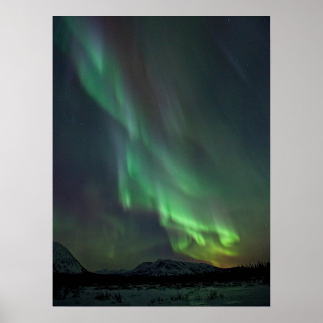 Poster Lumières du Nord | Whitehorse, Yukon (Devant)