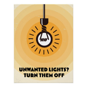 Poster Lumières indésirables ? Éteignez-les