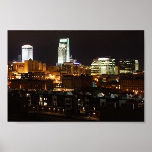 Poster Lumières nocturnes d'Omaha (Devant)