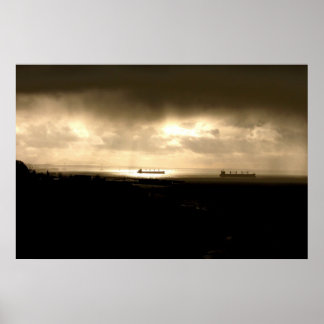 Poster Lumières Sur La Rivière