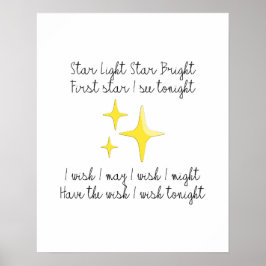 Poster lumineux Star Light Star