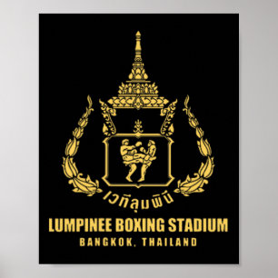 Poster Lumpinee Boxe Stade Bangkok Thaïlande Muay Thai