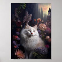 Luna l'affiche turque de chat Angora