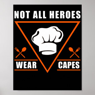 Poster Lunch Lady Pas Tous Les Héros Portent Capes Lady D