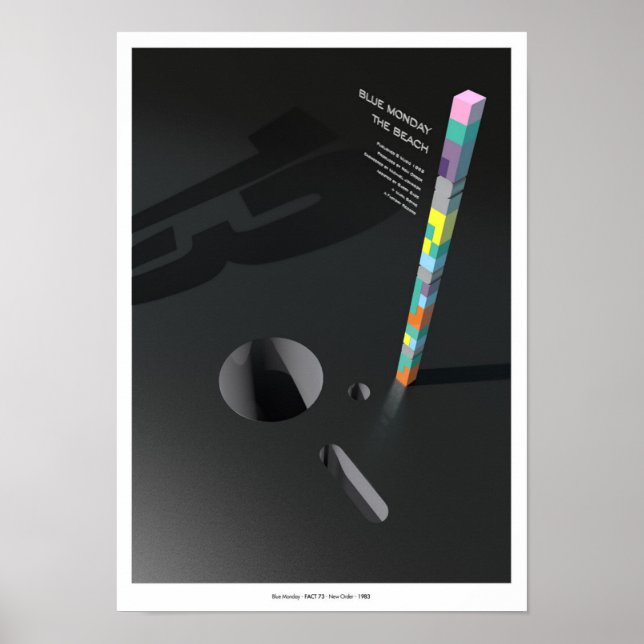 Poster Lundi bleu inspiré (Devant)