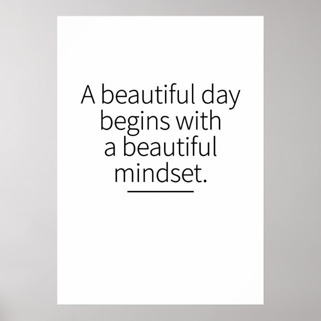 Poster Lundi Motivation de l'esprit Crédit d'art inspiré (Devant)