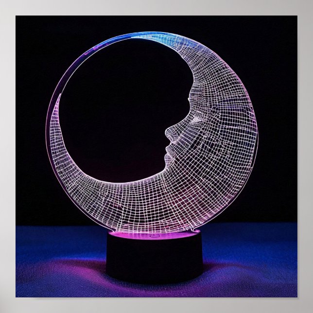 Poster Lune 3d (Devant)