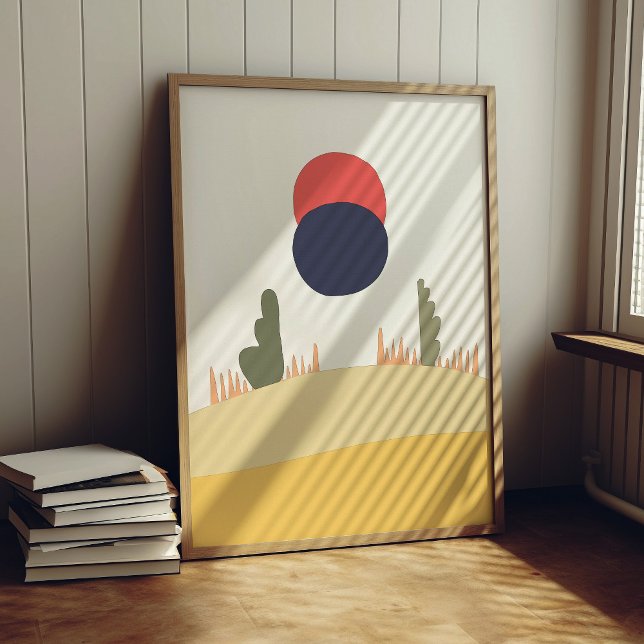 Poster Lune Abstraite (Créateur téléchargé)