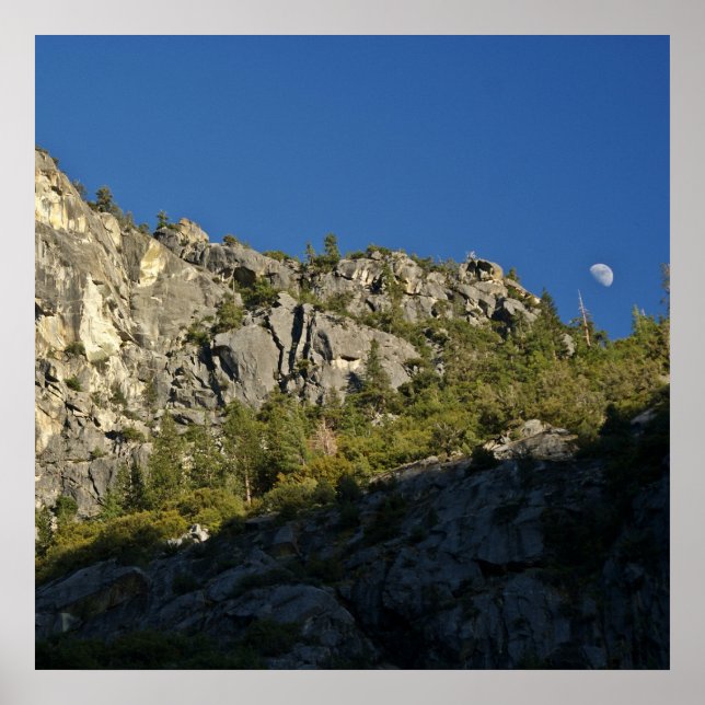 Poster Lune au-dessus du canyon des rois (Devant)