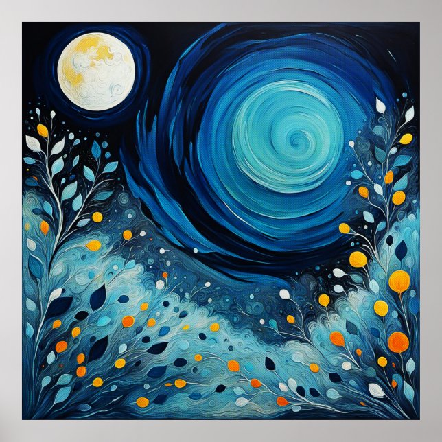 Poster Lune Dans Le Jardin 804 (Devant)