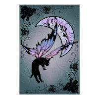 Lune de chat cosmique