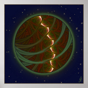 Poster Lune de cheval de Lotus