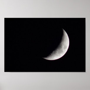 Poster Lune de croissant de cirage