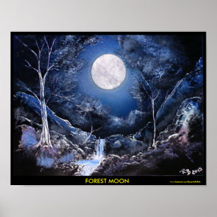 Poster Lune de forêt