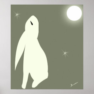 Poster Lune de lièvres